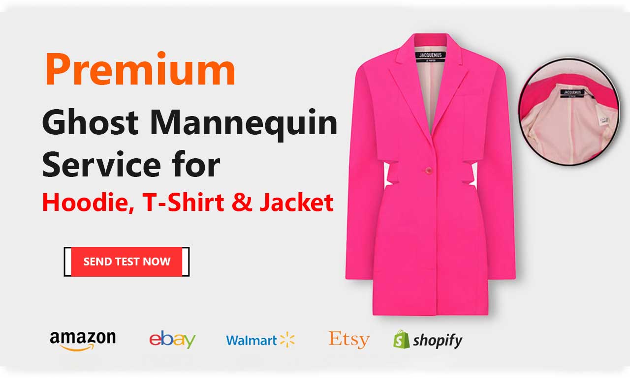 Premium Ghost Mannequin Service Hoodie, T-Shirt and Jacket