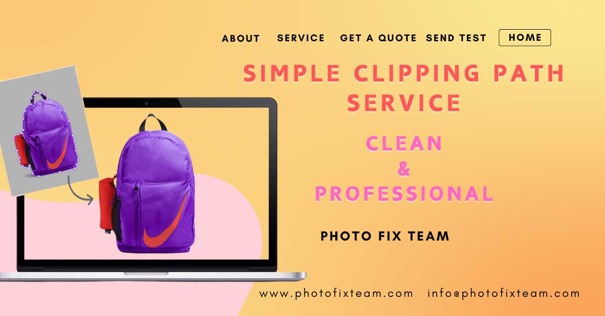 Simple Clipping Path Service- Clean, Professional