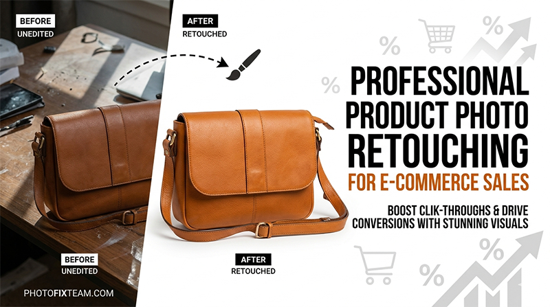 E-commerce brand sales increase 35% with professional product photo retouching case study