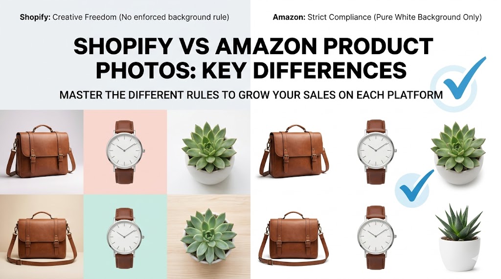 Shopify vs Amazon Product Photos: Key Differences Every Seller Should Know